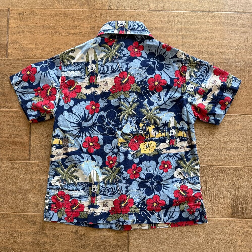 DISNEY PARKS boy's Mickey Mouse Hawaiian shirt (*XS) - Picture 5 of 6